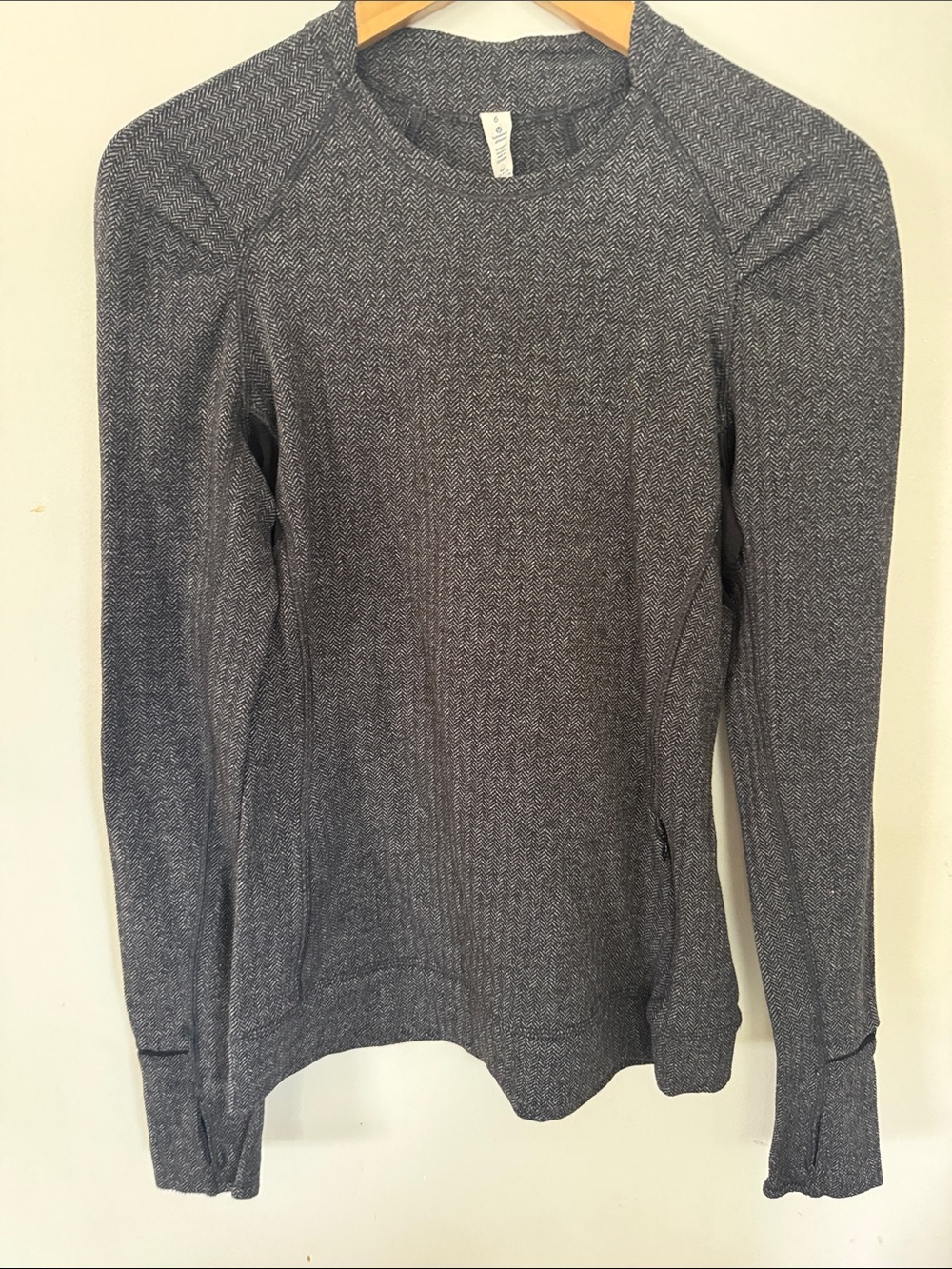 Lululemon Heather Gray Long-Sleeve Crewneck Sweater